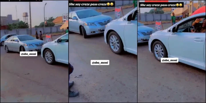 "No gree for anybody this period" - Two female motorist refuse move away for each other on the road