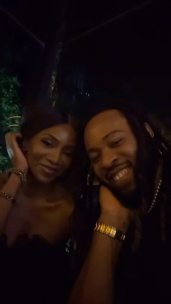 Flavour sets tongues wagging as he shares cozy moment with Genevieve Nnaji