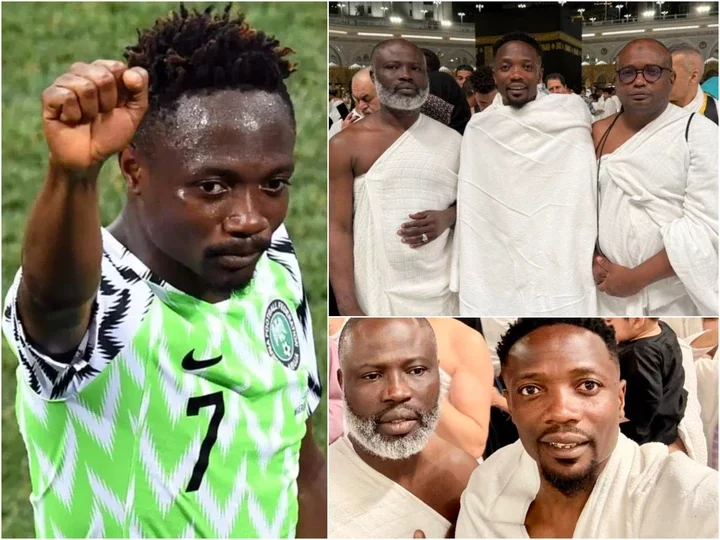 Super Eagles Captain, Ahmed Performs Umrah In Mecca (See Photos)