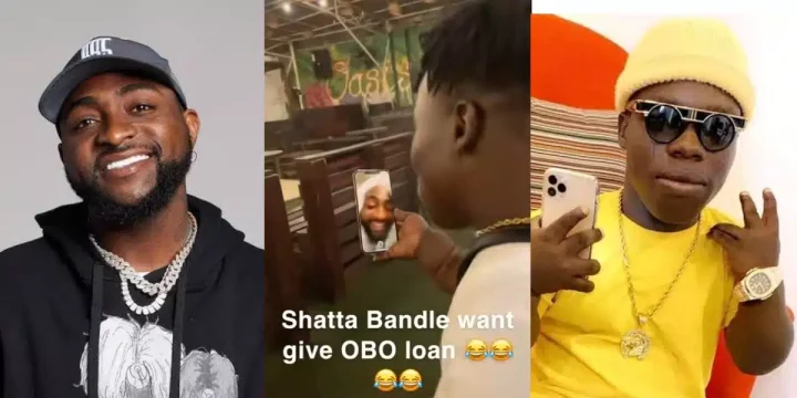 'You wan take loan' - Shatta Bandle raises eyebrows with a bold offer to Davido following his Grammy Awards loss