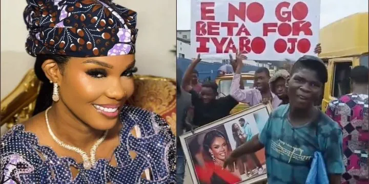 Mohbad: Tension rise as area boys protest against Iyabo Ojo Mohbad: Tension rise as area boys protest against Iyabo Ojo