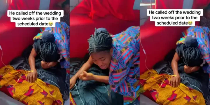 Lady breaks down as fiancé cancels wedding 2 weeks to D-Day Lady breaks down as fiancé cancels wedding 2 weeks to D-Day