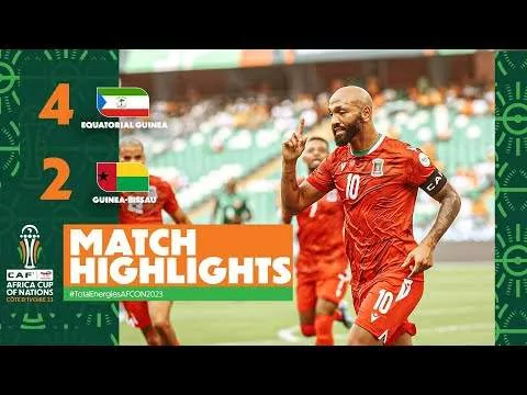 Equatorial Guinea 4 - 2 Guinea-Bissau (Jan-18-2024) Africa Cup of Nations 2023 Highlights