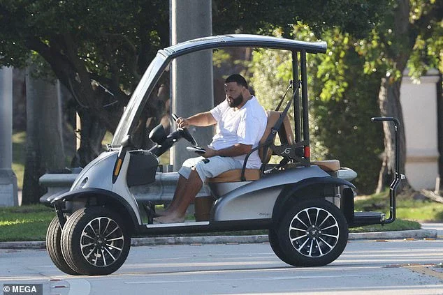DJ Khaled is pulled over by police in Miami while riding in his golf cart barefoot and handling his phone (Photos)