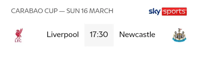 Liverpool's Next Five Fixtures in all competitions