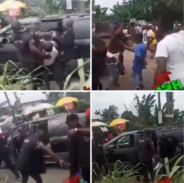 He Is a Murder Suspect - Police PRO Reacts to Video of Officers Forcefully Trying to Arrest Man in Benin City