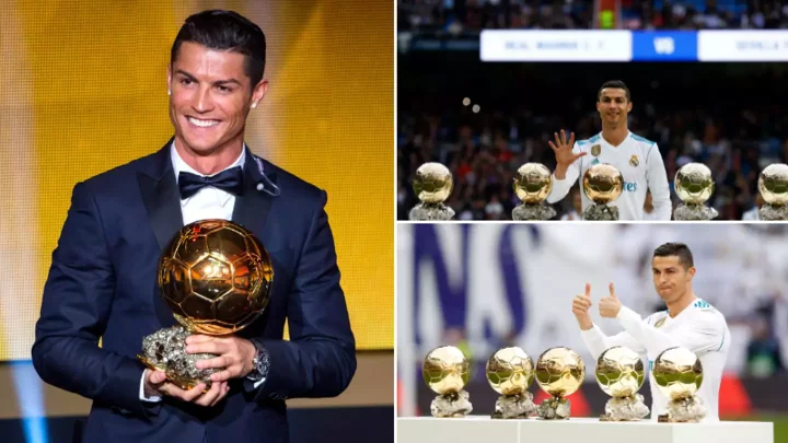 Cristiano Ronaldo sold one of his five Ballons d'Or and now the Portugal star only has four