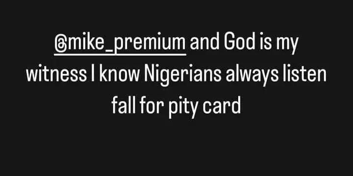 'Nigerians always fall for pity card' - Lord Lamba breaks silence