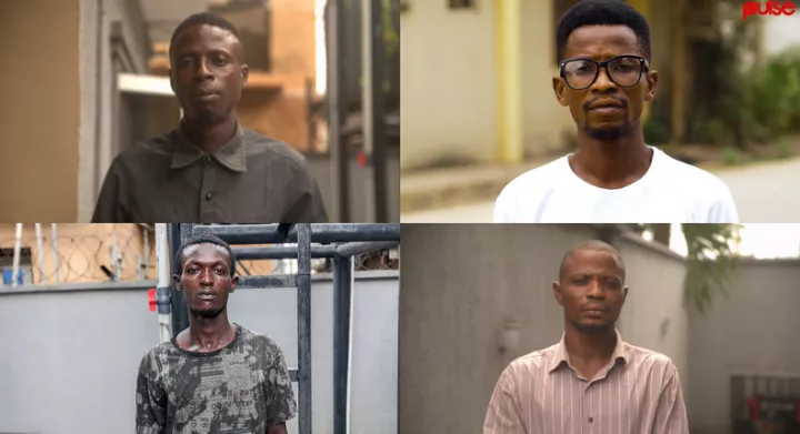 From left to right and top to bottom: Lanre, Rasheed, Jonah and Segun separately spent many years in prison awaiting trial in prison over flimsy cases that were eventually dismissed once they got competent legal representation