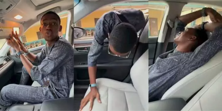 Man shares best friend's genuine excitement after seeing his new car