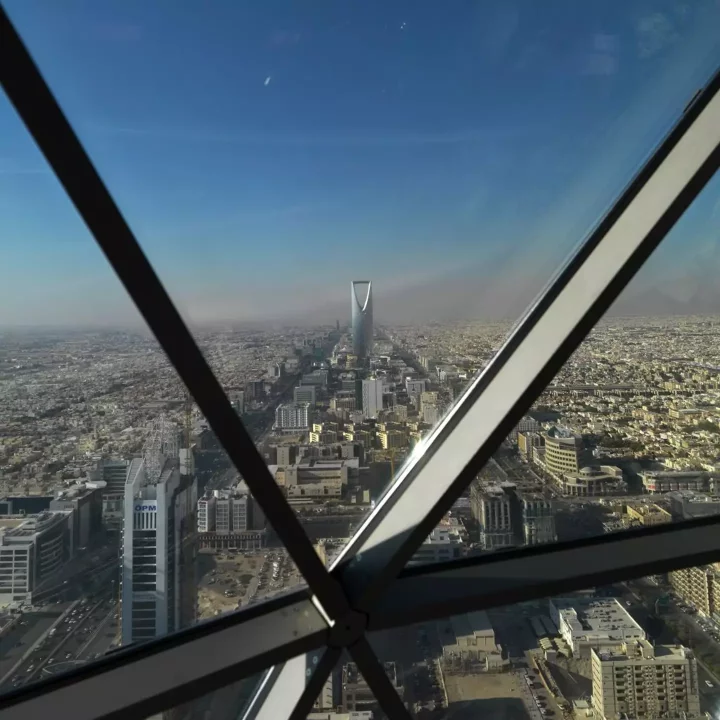 An aerial view of the Four Seasons hotel in Riyadh, Saudi Arabia (Credit:Getty)