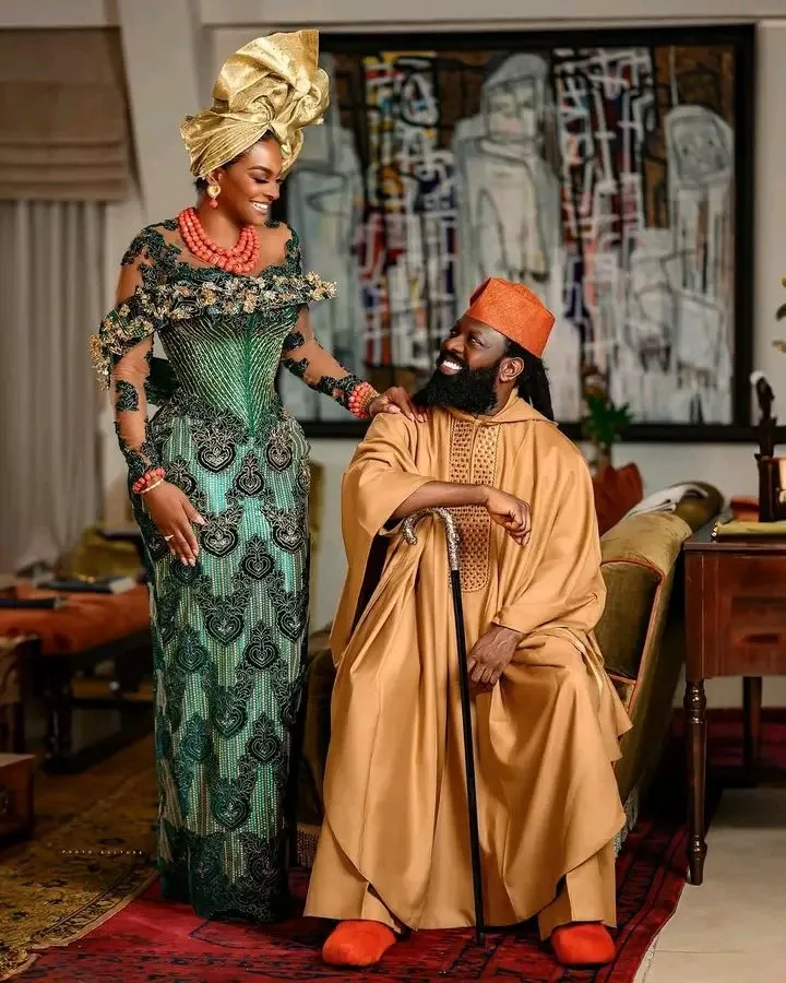 Timaya, Brooke Bailey intensify dating rumors with traditional-themed photos