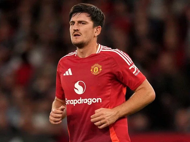 Manchester United defender Harry Maguire on August 16, 2024