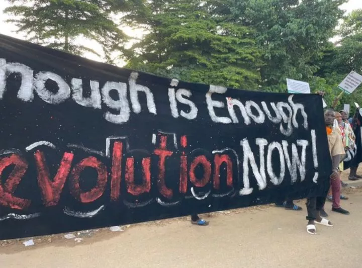 We Are Hungry; Enough Is Enough - Nigerians Begin #FearlessInOctober Protests In Abuja