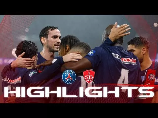 Paris Saint-Germain 3 - 1 Brest (Feb-07-2024) Coupe de France Highlights
