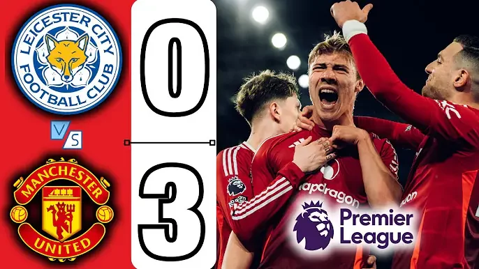 Leicester City 0 - 3 Manchester United (Mar-16-2025) Premier League Highlights