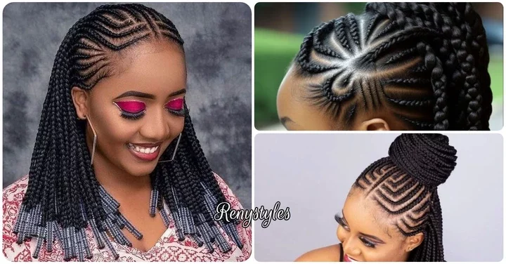 Unique and Beautiful Ghana Weaving Hair Styles for Ladies