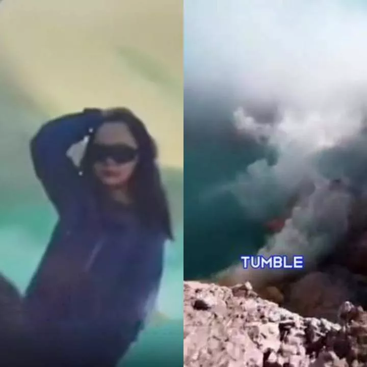 Tourist falls 250 feet to her death into active volcano while posing for photo