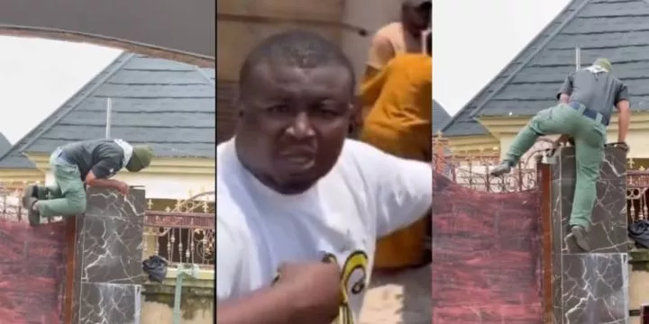 Man laments as police officer invades home without a warrant, climbs fence, and accuses him of fraud