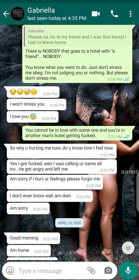 Man reveals how he caught his girlfriend cheating via video call (Screenshot)