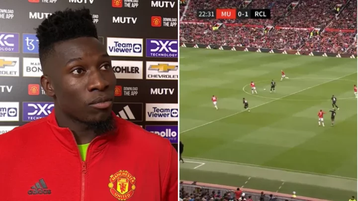 Manchester United summer signing Andre Onana takes blame for conceding from halfway line on home debut