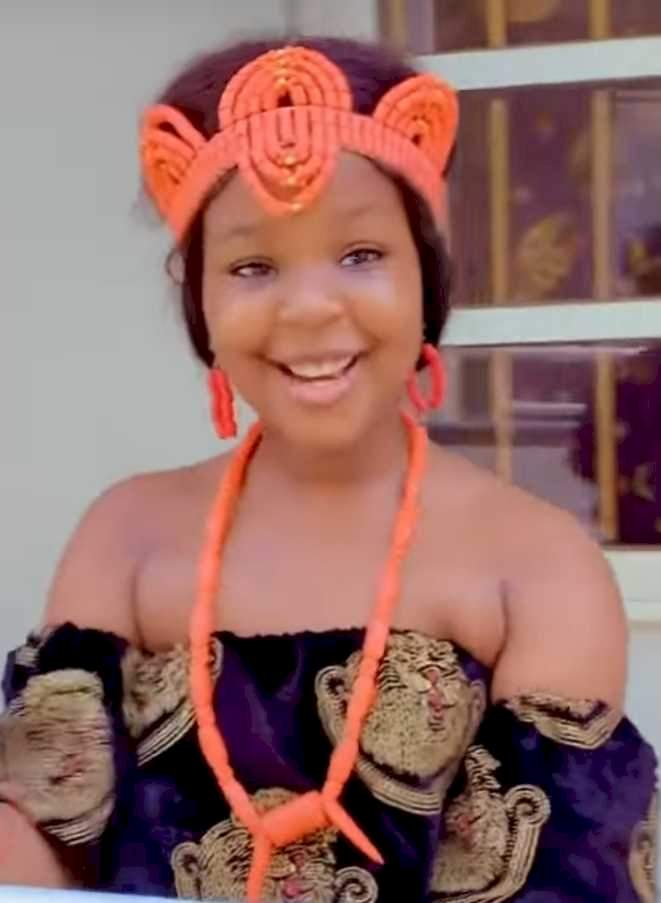 ChaCha Eke's daughter, Kamara melts hearts with her cultural dance moves (VIDEO)