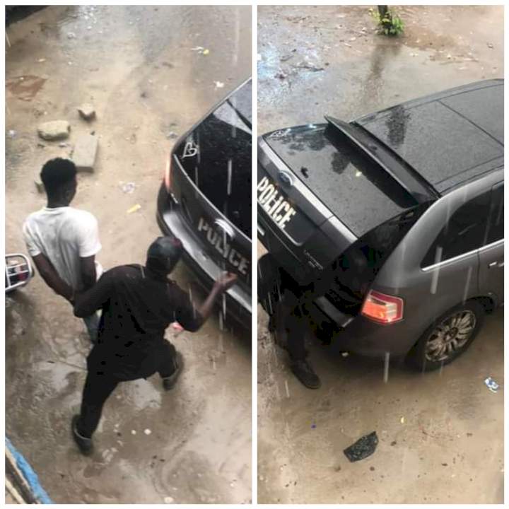 Suspected phone thief rescued from angry mob and bundled into boot of police vehicle in Delta (photos)