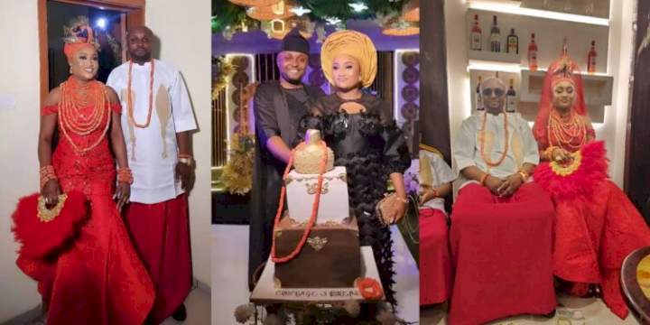 Lovely photos and video from the traditional wedding of Davido's aide, Israel DMW