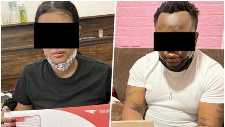 Drug trafficking: Nigerian man and his Thai girlfriend arrested in Bangkok while shipping 490 grams of meth to Australia (videos)