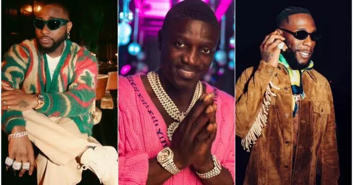 "Davido or Burna Boy?" - Akon picks his favourite between the superstar singers
