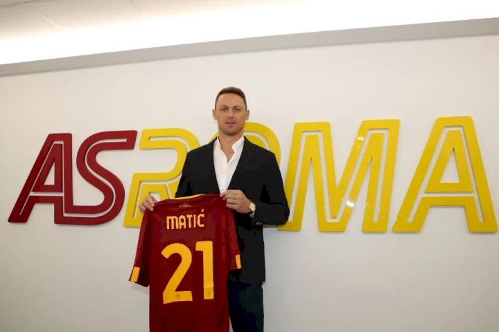 Former Chelsea and Manchester United star Nemanja Matic delighted to have reunited with Jose Mourinho at Roma
