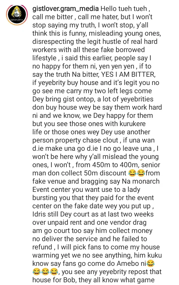 'You need to refund the vendor and settle your landlord, senior man' - Bobrisky dragged as alleged owner of his N400m house is revealed