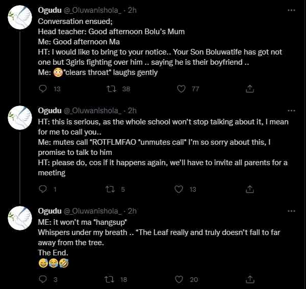 '3 girls are fighting over Boluwatife' - Wizkid's first baby mama, Shola shares conversation between herself and son's headteacher