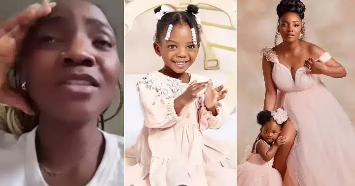 'Who is your mate?' - Simi queries 2-year-old daughter, Adejare, for calling her Simisola (Video)