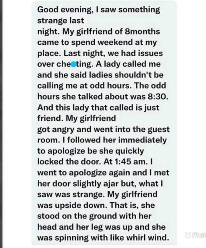 Man narrates his scary encounter with girlfriend of 8 years