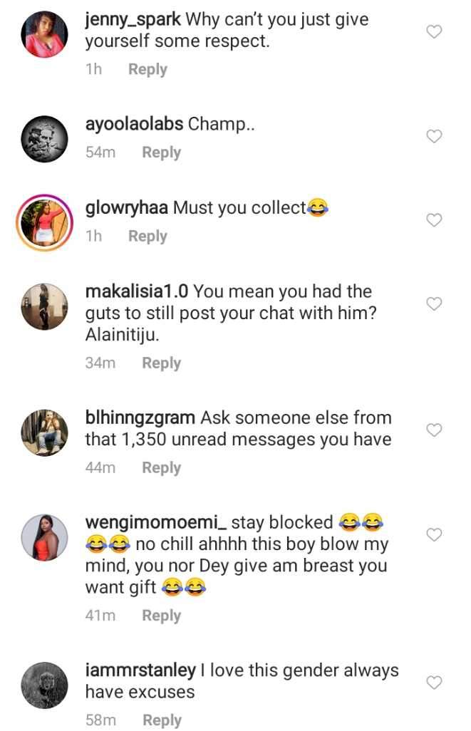 Reactions as lady shares her chat with man who blocked her ahead of Valentine's day