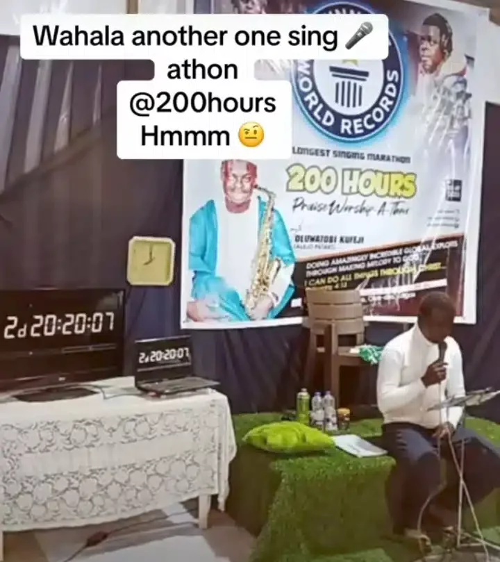 Guinness World Record: Nigerian man begins 200-hours sing-a-thon