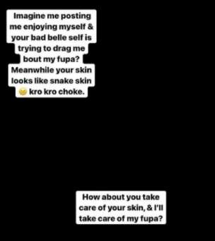 'Your skin looks like a snake yet you're dragging me over my belly fat' - Actress Dorcas Fapson replies a troll