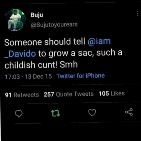 Singer, Buju reacts after old tweets he shared trashing a number of Nigerian singers resurface