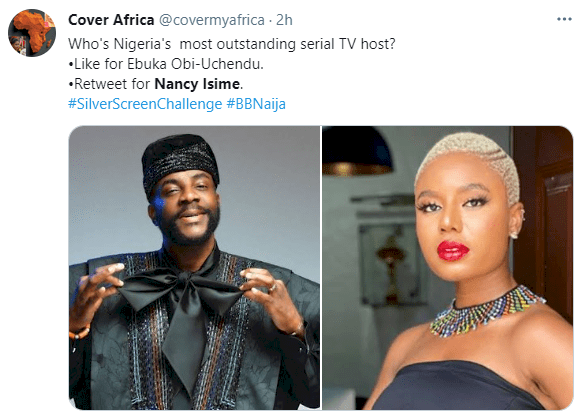 “Let Nancy Isime co-host the BBN with Ebuka” – Nigerians fires at BBNaija organizers, accuses them of portraying gender inequality