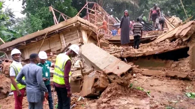 Three-storey building collapses, kills three in Anambra