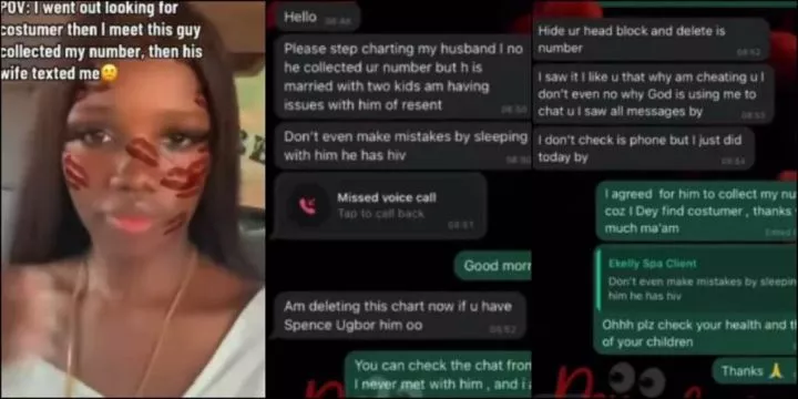 Lady leaks chat as wife confronts her over her husband Lady leaks chat as wife confronts her over her husband