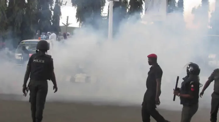 Independence Day: Police fire teargas at protesters in Abuja (Video)