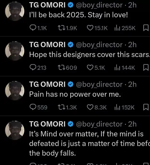 TG Omori shares health update, announces plan for 2025