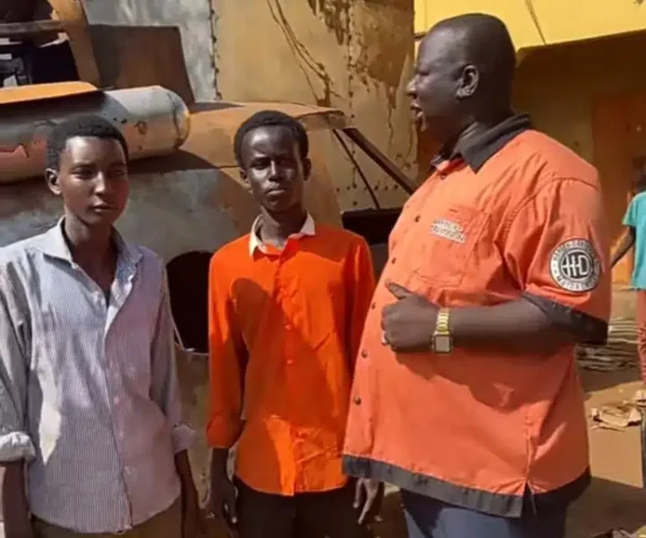 Two boys from northern Nigeria build helicopter from scratch