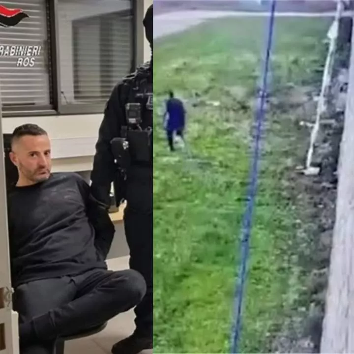 Italian mafia boss who escaped from prison using bed sheets is recaptured in France (video)