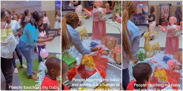 "Is it a human or a toy?" - Video of baby sleeping in mall's gift section goes viral