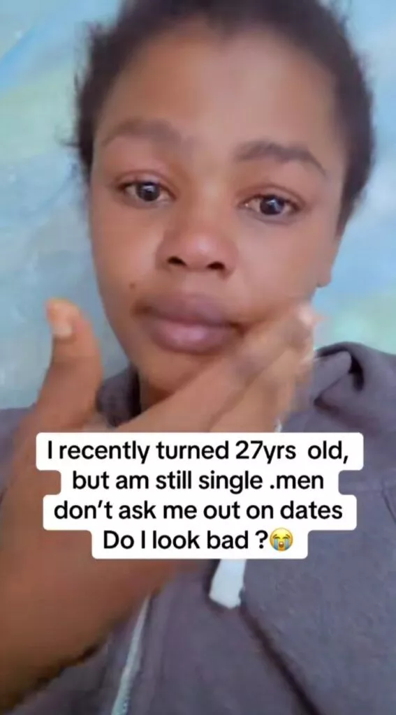 Lady in tears as she laments being single at 27