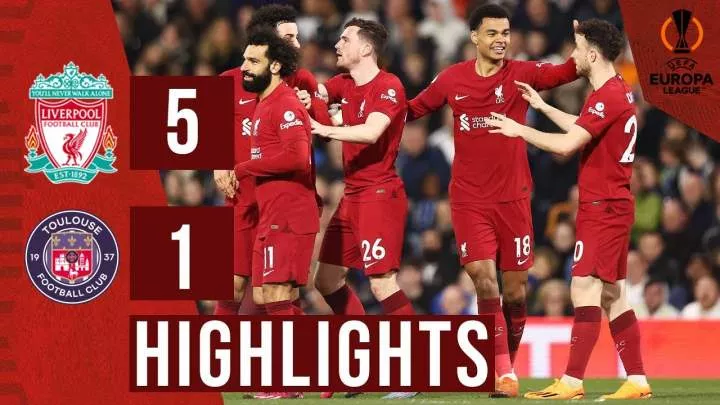 Liverpool 5 - 1 Toulouse (Oct-26-2023) Europa League Highlights
