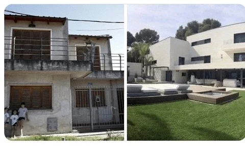 The Homes of World Celebrities Before and After Fame